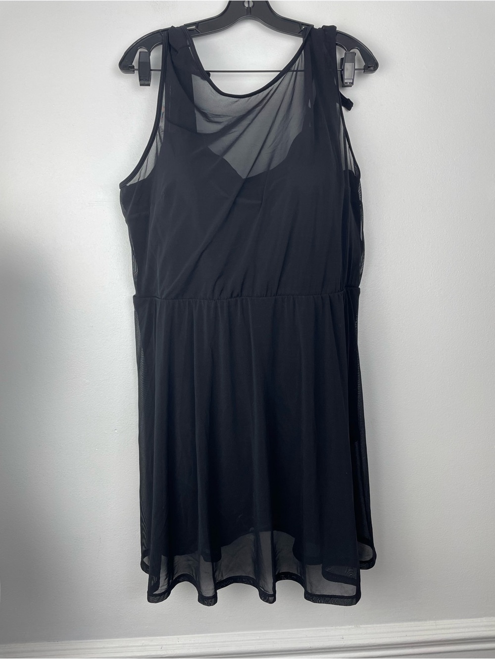 Torrid Black Mesh Peplum One Piece Swimsuit Women’s Plus Sz 4 D/DD